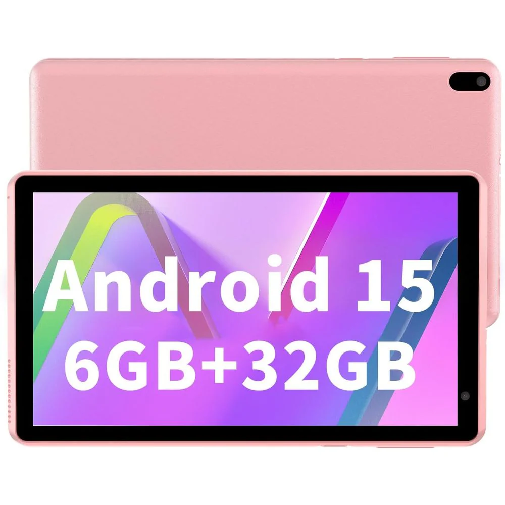 BYANDBY BYQ2 7'' 4 GB RAM 32 GB ROM 1.8 GHz Processor Speed Android 14.0 WiFi Tablet, Pink