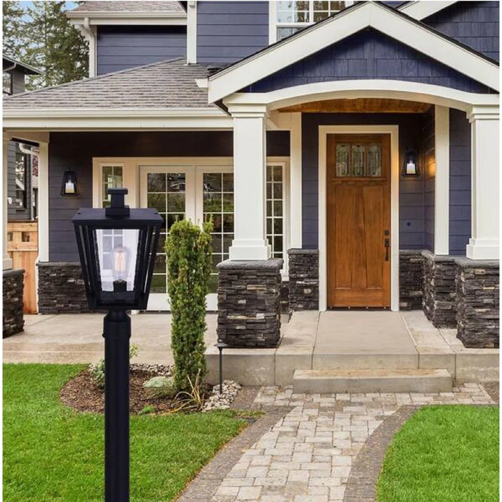 Canarm IOL483BK Grove 16.75 in. 1-Light Matte Black Outdoor Post Head - Image 2