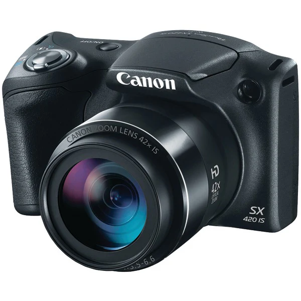 Canon 1068C001 PowerShot SX420 IS (Black) with 42x Optical Zoom