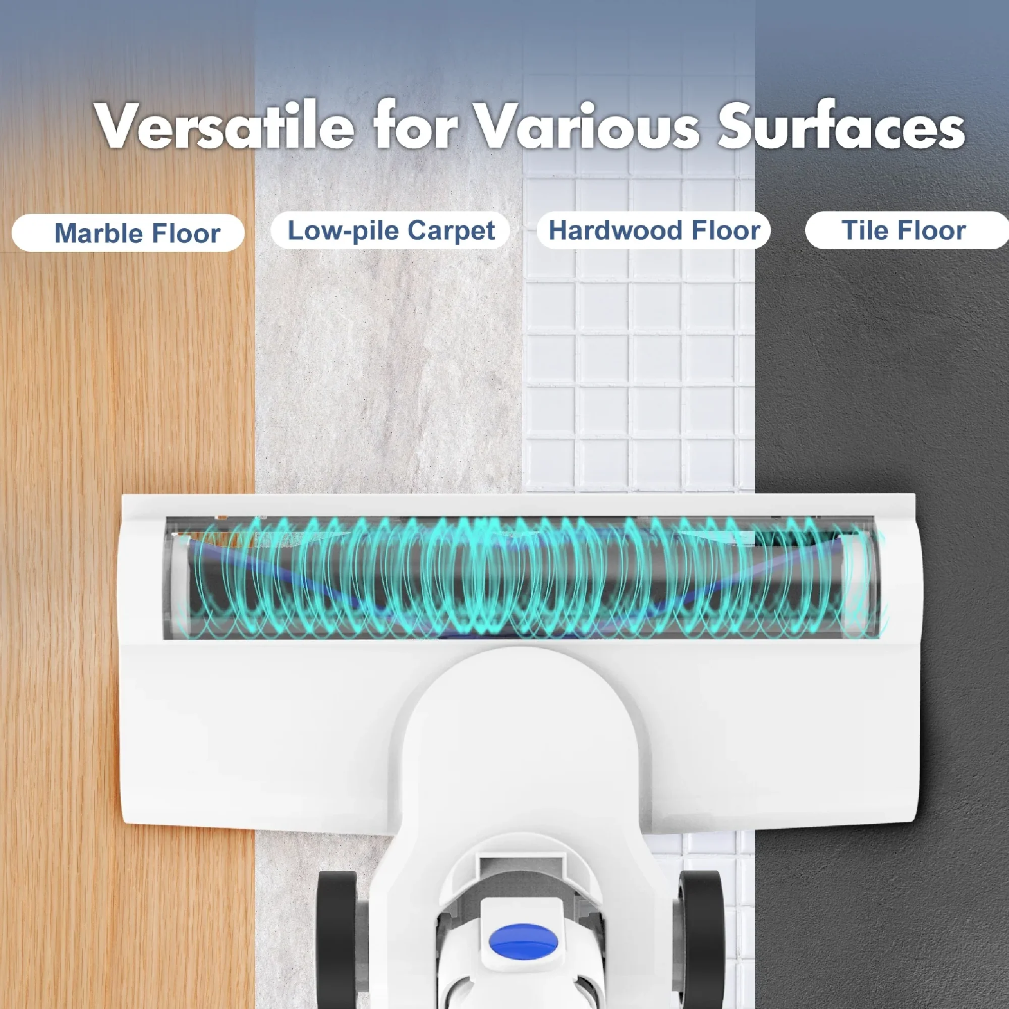 CareVac P17 Lightweight Cordless Stick Vacuum Cleaner for Carpets, Hard Floors, Pet Hair - Image 3