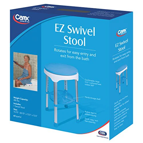 Carex Health Brands FGB61200 0000 EZ Swivel Stool, 7 Pounds