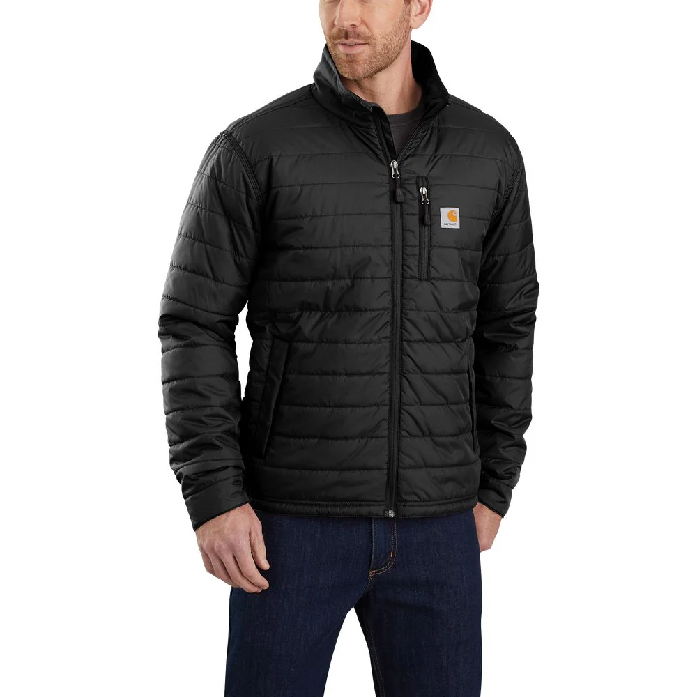 Carhartt 102208 Rain Defender Relaxed Fit Lightweight Insulated Jacket for Men, L, Black