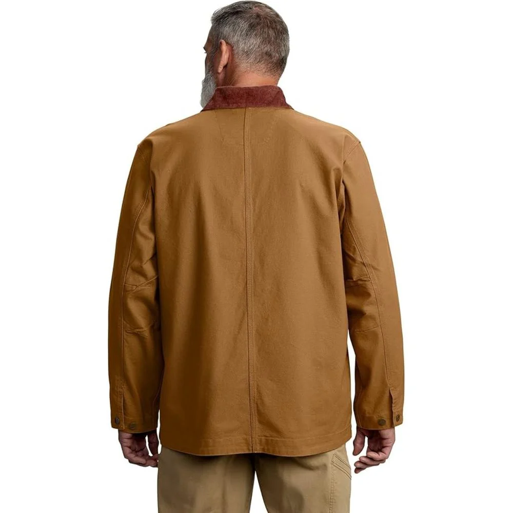 Carhartt 106675-Brn Rugged Flex Duck Loose-Fit Chore Coat for Men, LT, Carhartt Brown - Image 2