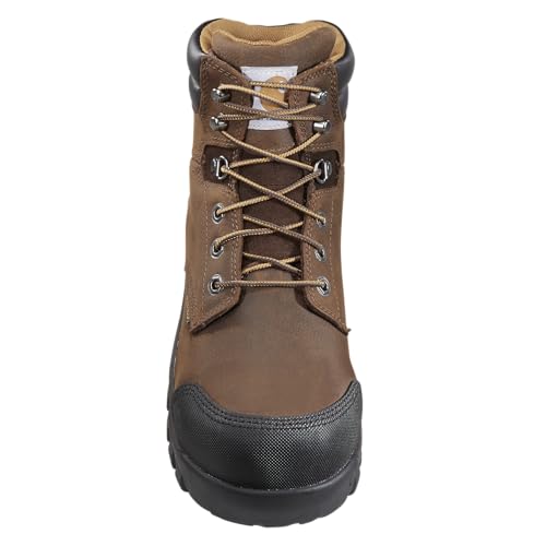 Carhartt 6'' Rugged Flex Waterproof Safety Toe Work Boots for Men - Brown - 14W - Image 4