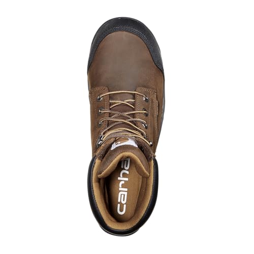 Carhartt 6'' Rugged Flex Waterproof Safety Toe Work Boots for Men - Brown - 14W - Image 7
