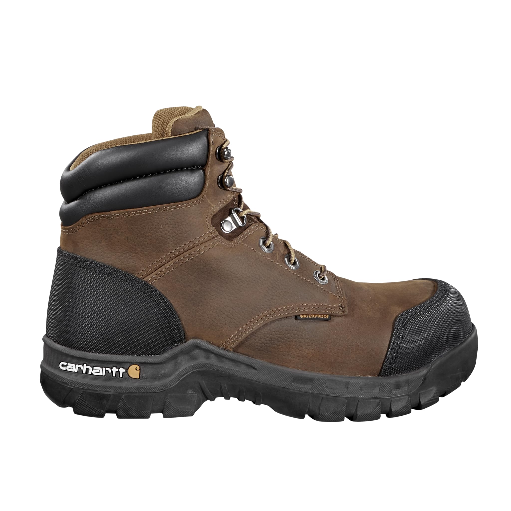 Carhartt 6'' Rugged Flex Waterproof Safety Toe Work Boots for Men - Brown - 14W - Image 8