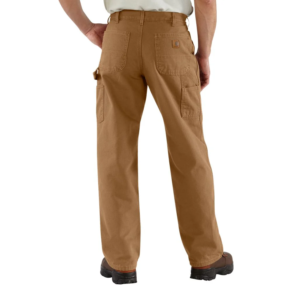 Carhartt Flannel-Lined Duck Dungarees for Men - Carhartt Brown - 33x30 - Image 3