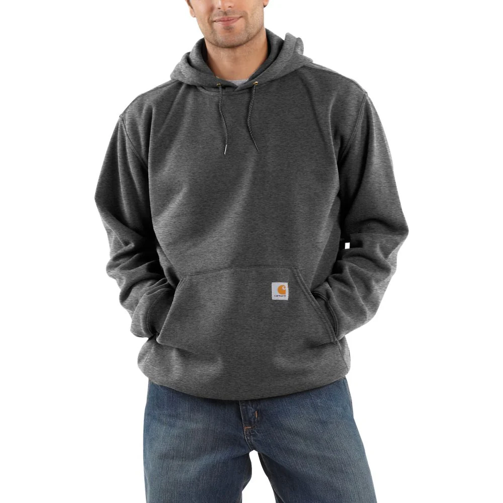 Carhartt Loose-Fit Midweight Hooded Pullover Sweatshirt for Men - Carbon Heather - XL