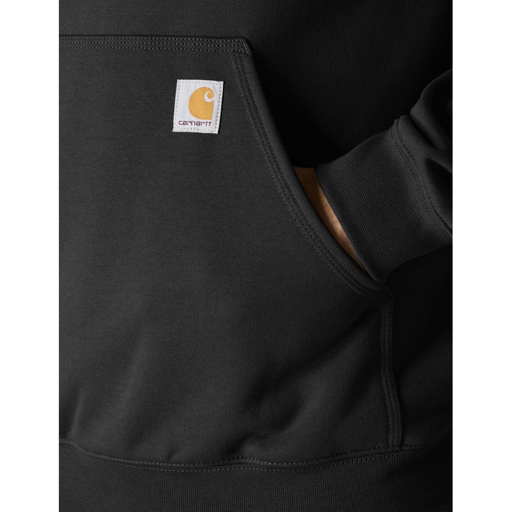 Carhartt Loose-Fit Midweight Logo Long-Sleeve Hoodie for Men - Black - 3XLT - Image 4