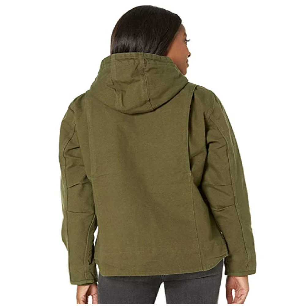 Carhartt Loose-Fit Washed Duck Sherpa-Lined Jacket for Ladies - Basil - L - Image 2
