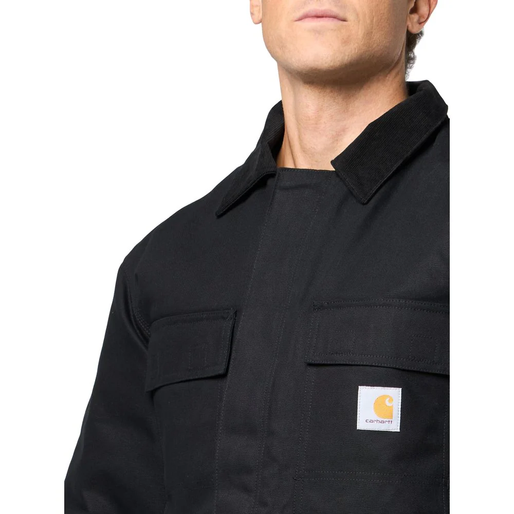 Carhartt Mens Loose Fit Firm Duck Insulated Traditional Coat, Black, 2XL, 106674 - Image 3