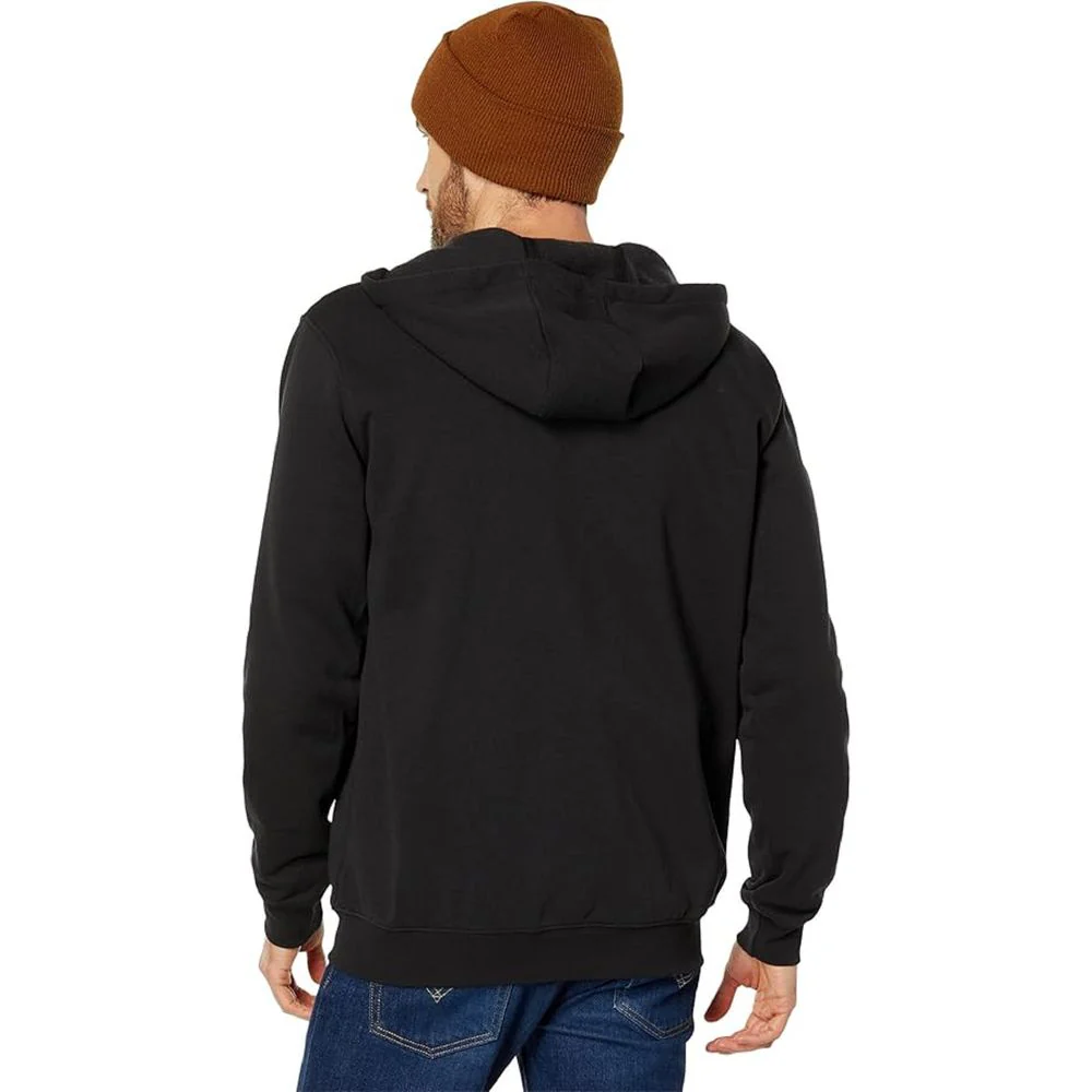 Carhartt Midweight Full-Zip Long-Sleeve Hooded Sweatshirt for Men - Black - M - Image 2