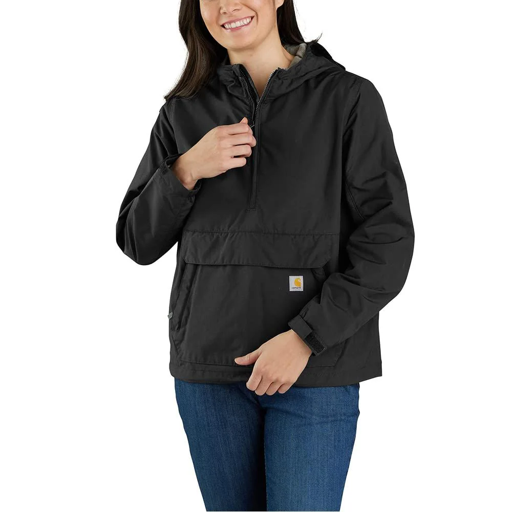 Carhartt Rain Defender Loose-Fit Lightweight Packable Anorak - Black - L - Image 3