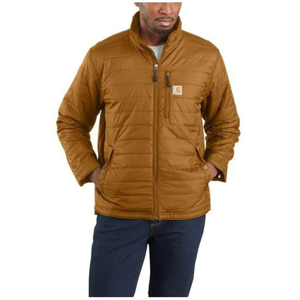 Carhartt Men's Rain Defender Relaxed Fit Lightweight Insulated Nylon Jacket, Brown, Large, 102208-BRN - Image 4