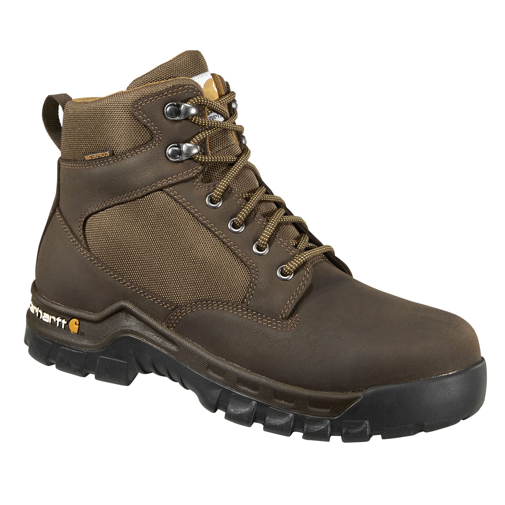 Carhartt Rugged Flex 6" Waterproof Soft Toe Work Boots, Chocolate Brown Oil Tanned Leather, Wide 7.5, FF6013-M - Image 2