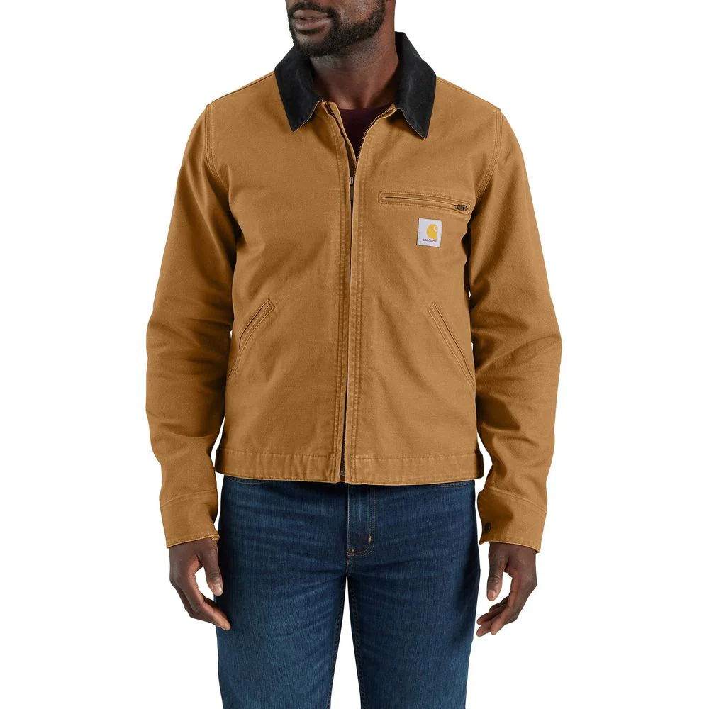 Carhartt Rugged Flex Relaxed Fit Duck Detroit Work Utility Outerwear Jacket, Carhartt Brown, XX-Large, 106234 - Image 3