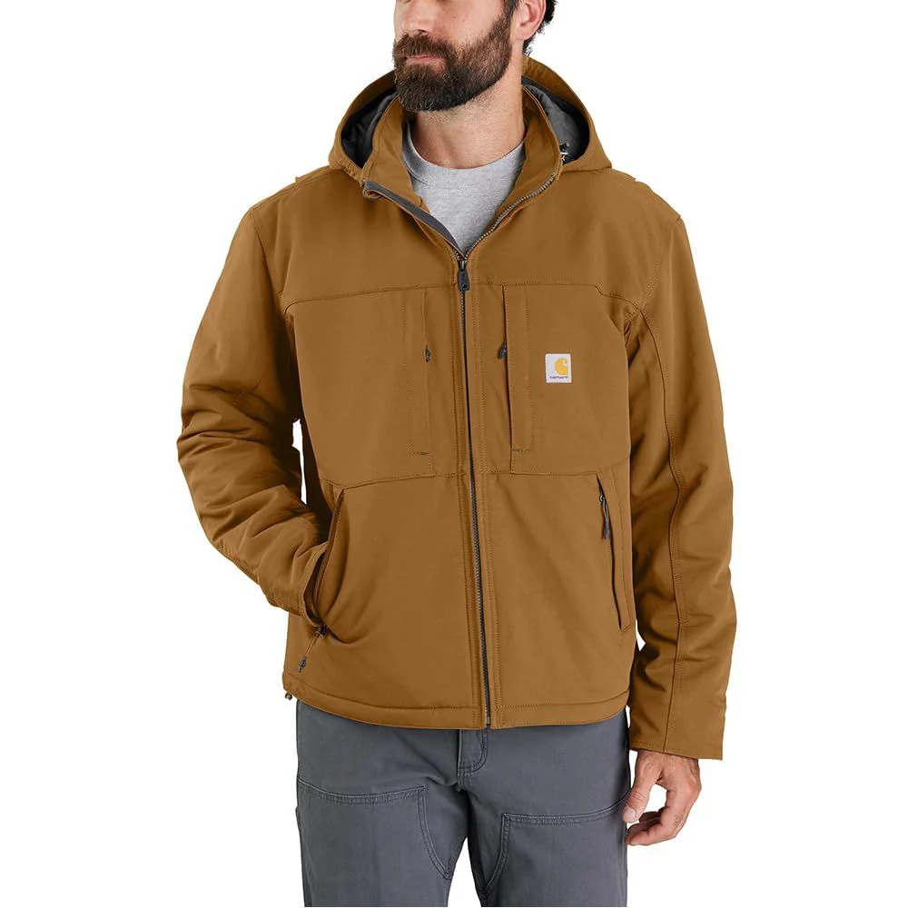Carhartt Super Dux Relaxed Fit Insulated Jacket with Wind Fighter Technology, Carhartt Brown, X-Large Tall, 106006