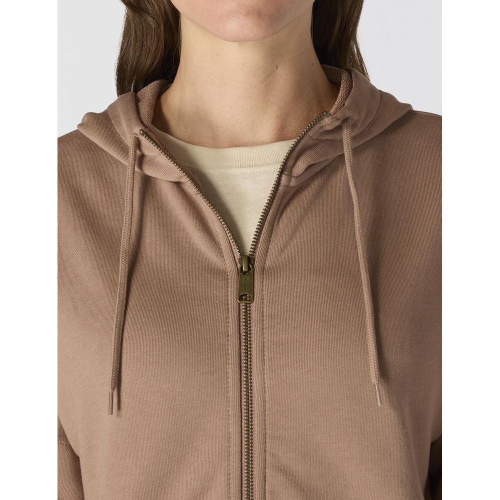 Carhartt Tencel Fiber Series Loose-Fit Full-Zip Sweatshirt for Ladies - Soft Sepia - L - Image 5