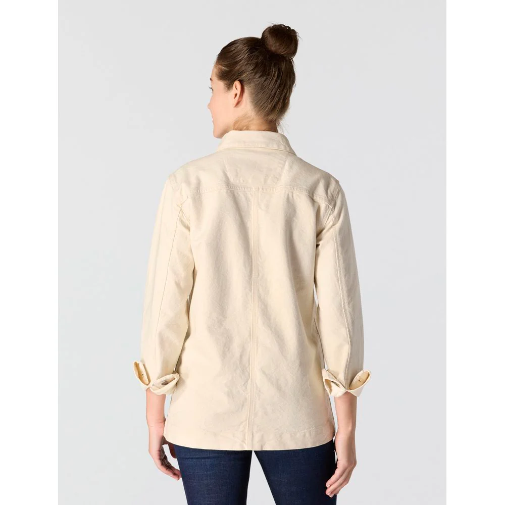 Carhartt Women's Rugged Flex Loose Fit Canvas Chore Coat, Undyed Ecru, Medium, 106812 - Image 2