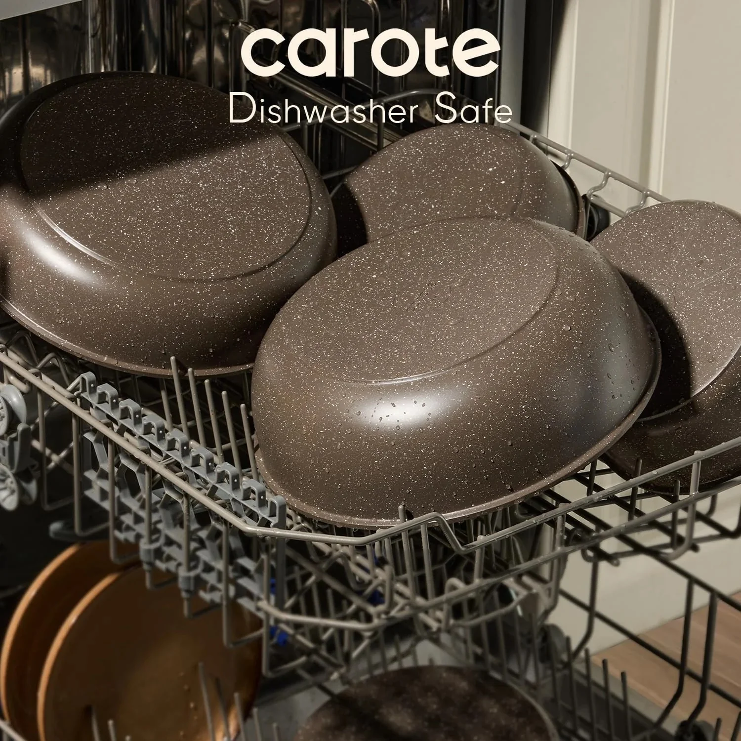 CAROTE A13097 17-Piece Nonstick Cookware Set with Detachable Handle, 17 - Image 3