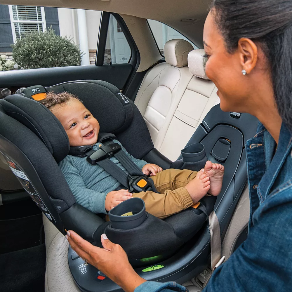 Chicco Fit360 ClearTex Rotating Convertible Car Seat Slate | Grey - Image 2