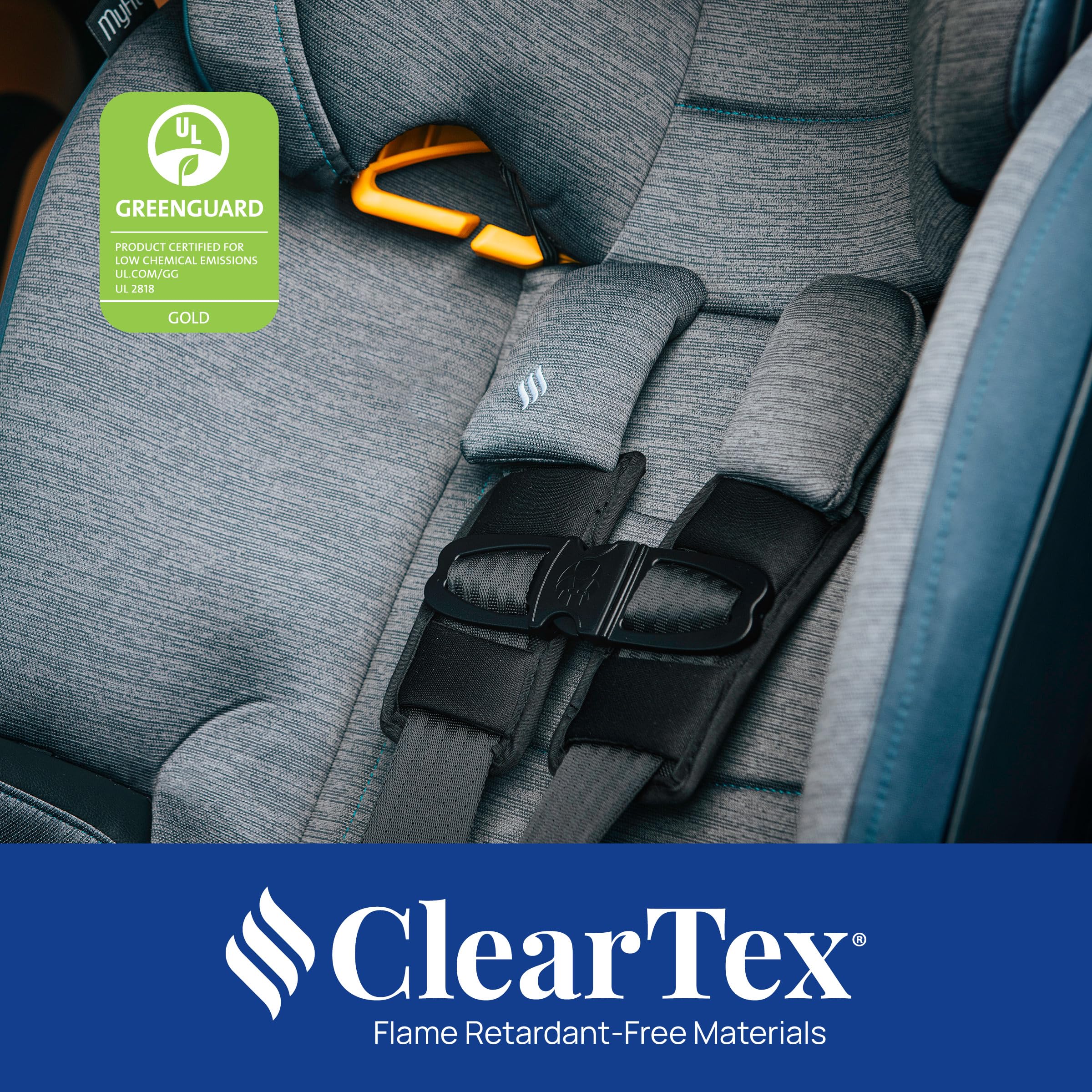 Chicco MyFit Zip Harness + Booster Car Seat, 2-in-1 Convertible, DuoGuard Side-Impact Protection, Nightfall, Adjustable Headrest and Recline - Image 6