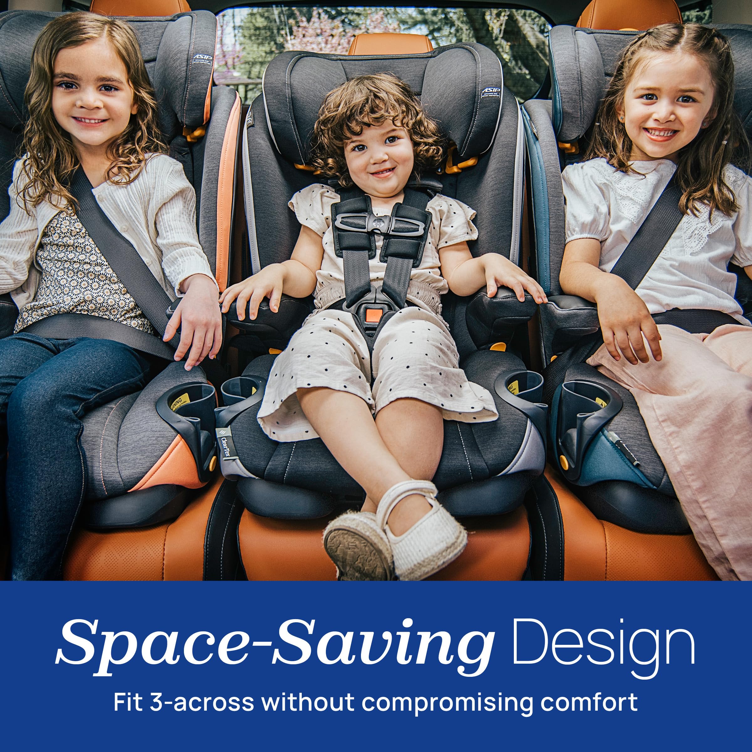 Chicco MyFit Zip Harness + Booster Car Seat, 2-in-1 Convertible, DuoGuard Side-Impact Protection, Nightfall, Adjustable Headrest and Recline - Image 7