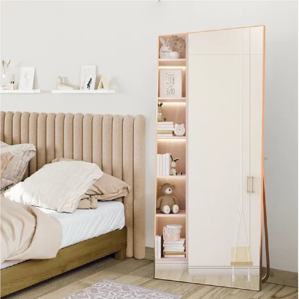 CISTEROMAN Full Length Floor Mirror 65"x24" Large Gold - Image 3