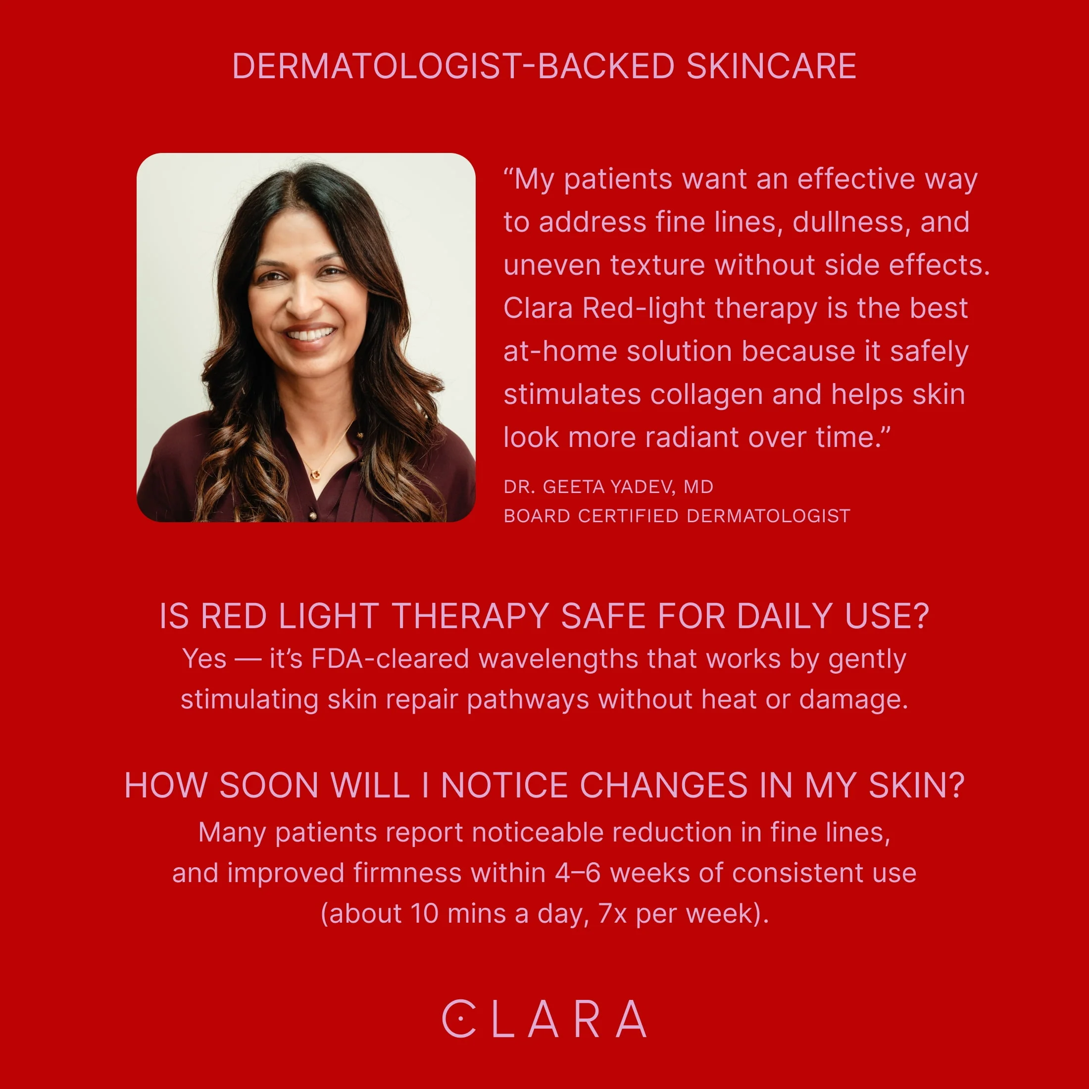Clara Red Light Therapy Neck Mask, Silicone, Collagen Boosting, Anti-Aging, Radiant Skin - Image 6