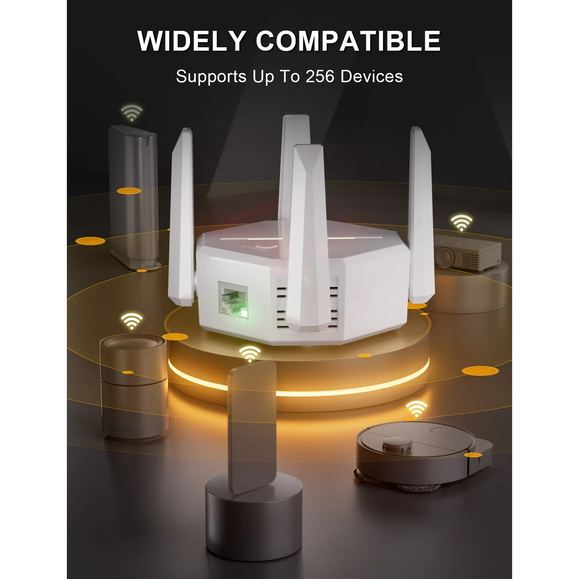 CLKI kue-FR5 2024 WiFi Extender, White - Image 5