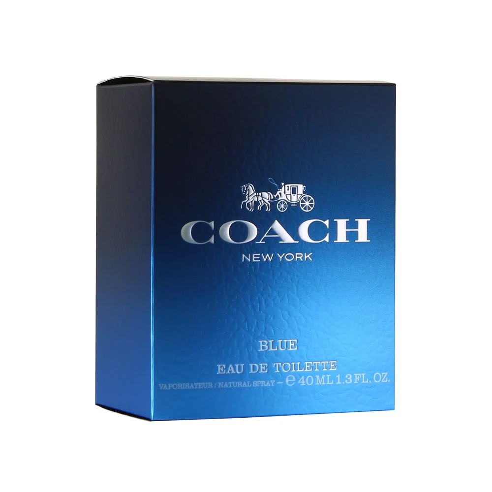Coach Blue Men's Eau De Toilette Spray, Fresh Citrus and Woody Scent, 1.3 oz - Image 2