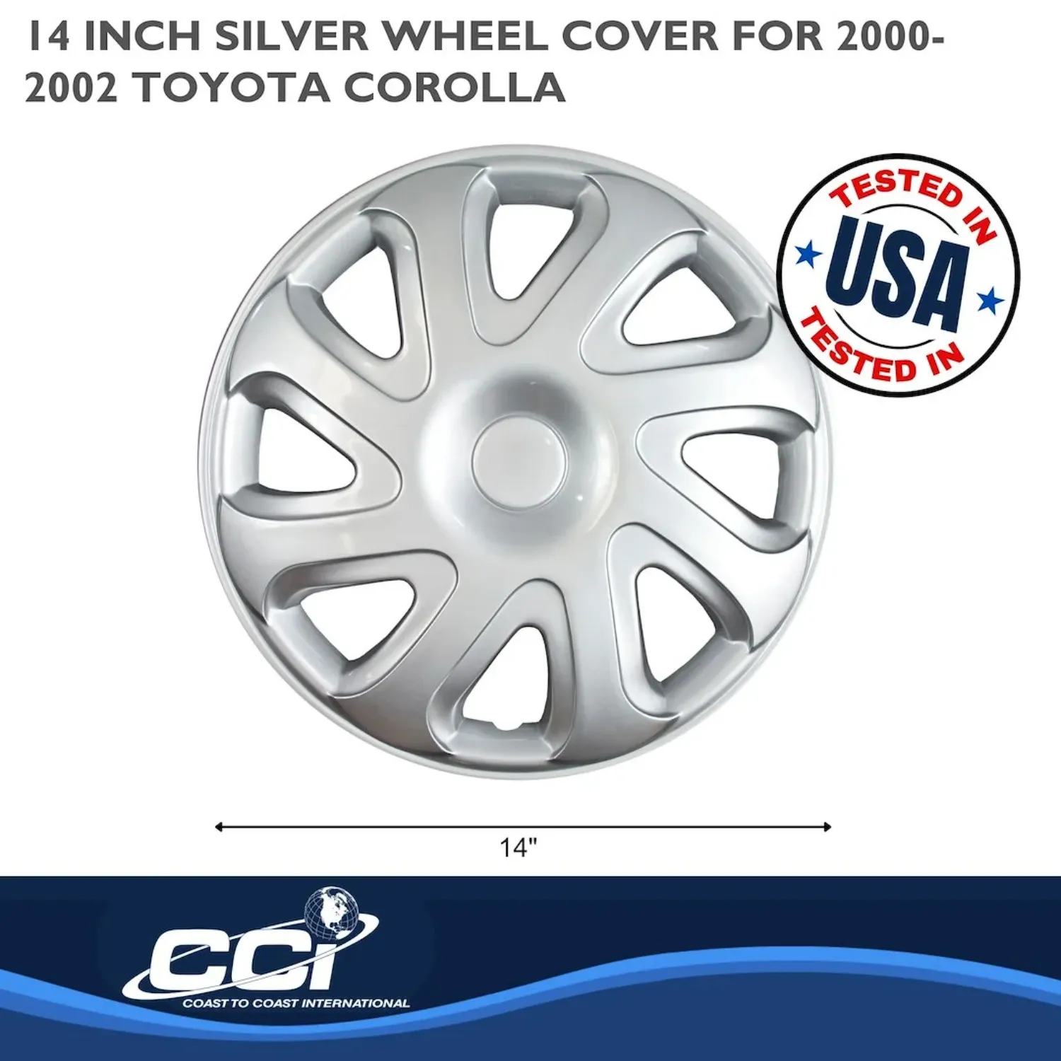 Coast to Coast Accents IWC40414S Wheel Cover, Silver - Image 2