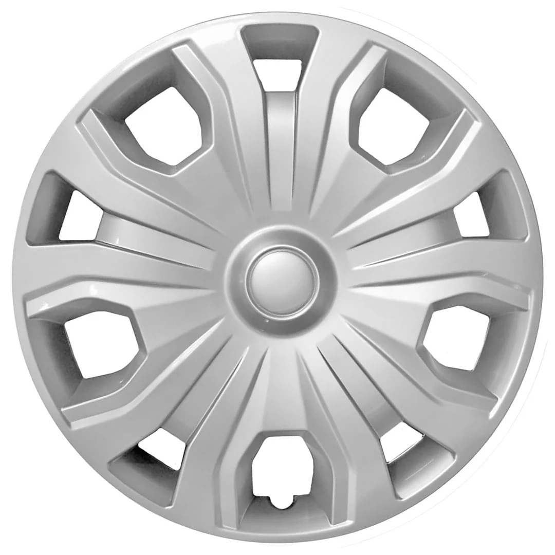 Coast To Coast Automotive Wheel Cover Set, 16 Inch, 5 Split Spoke, Silver Painted ABS, Set of 4, IWC54316S