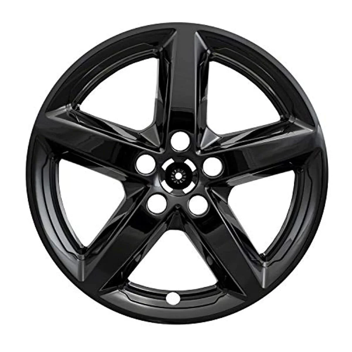 Coast2Coast Int. 18" Wheel Skin Set, Gloss Black 5-Spoke, Snap-On, Pack of 4, IMP419BLK - Image 4