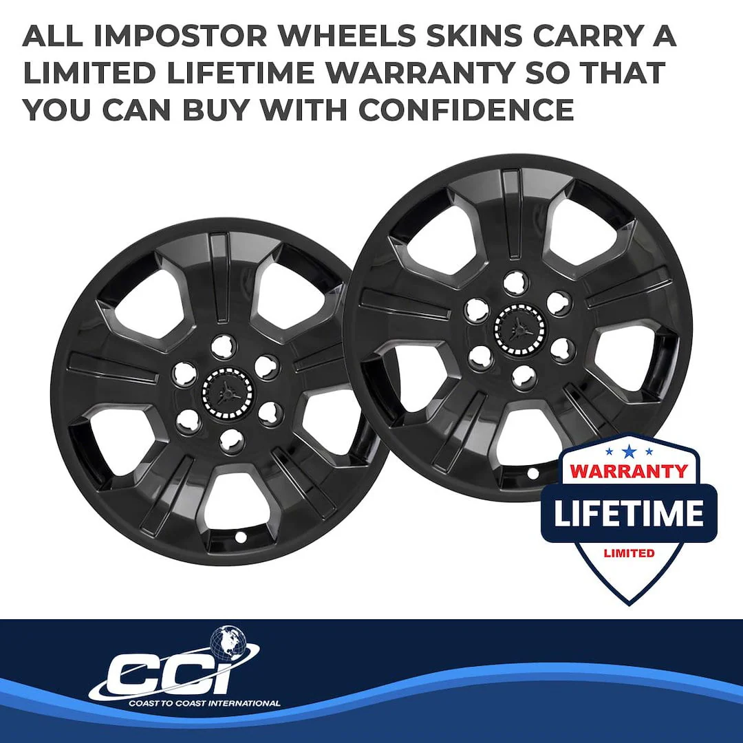Coast2Coast IWCIMP392BLK Impostor 18 Inch 5 Spoke Gloss Black Wheel Skins Set of 4 - Image 3