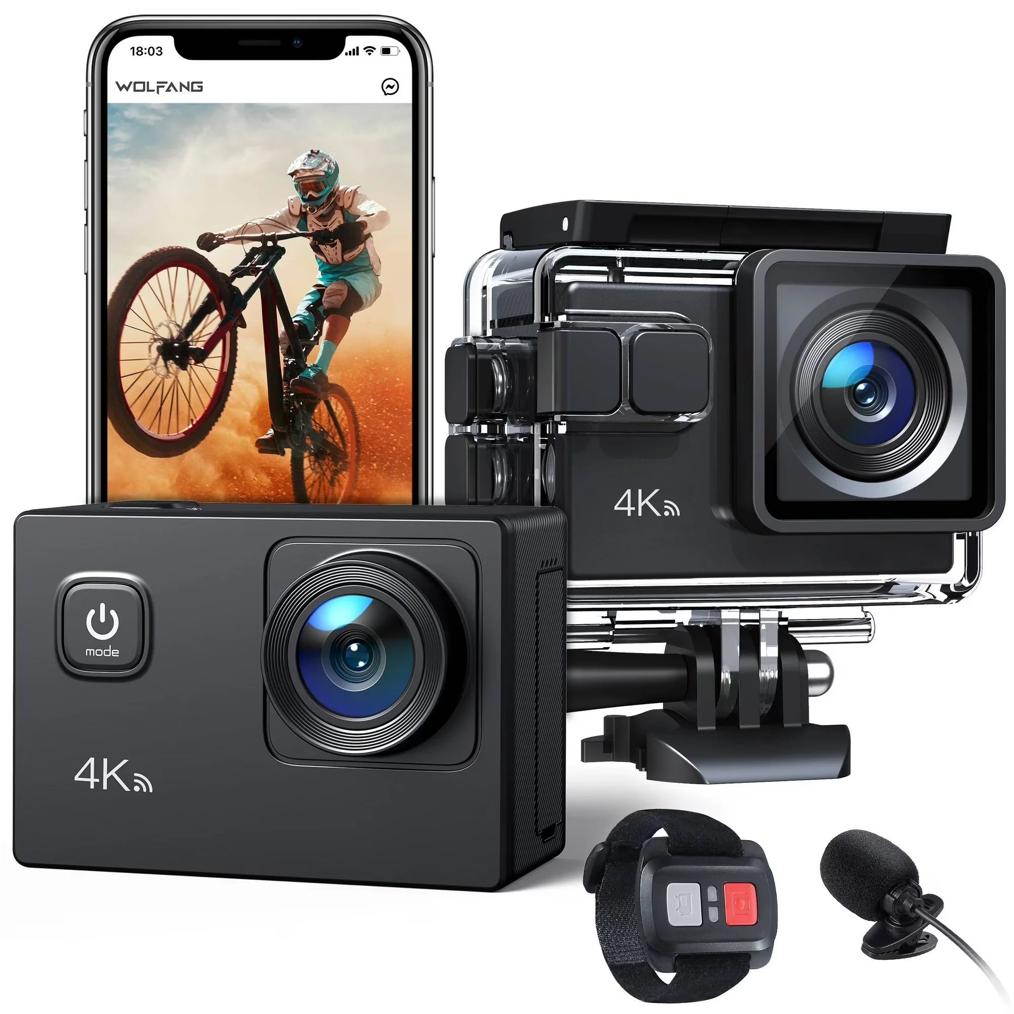 CocoBear 4K 20MP Waterproof 40M Underwater Action Camera - Image 3