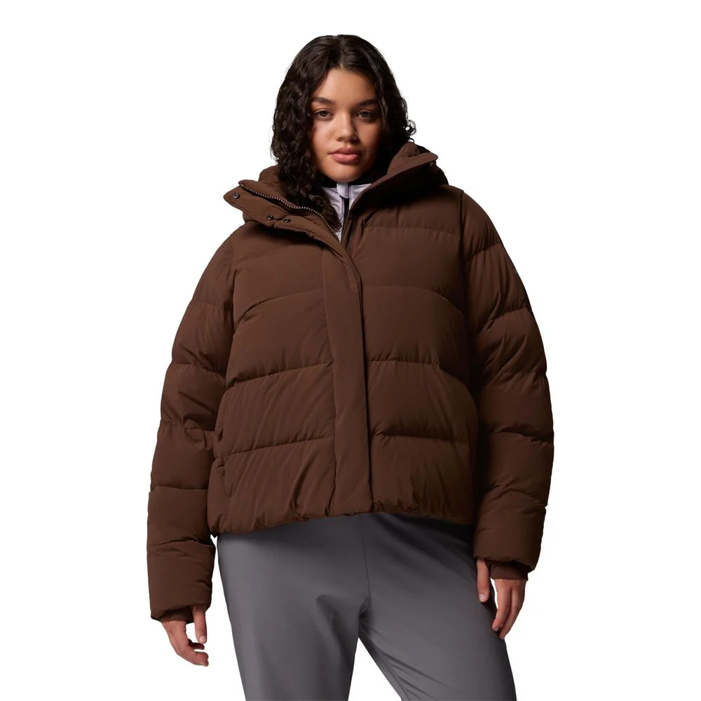 Columbia Amaze Puff Hooded Jacket for Ladies, Size: L, Tobacco - Image 4