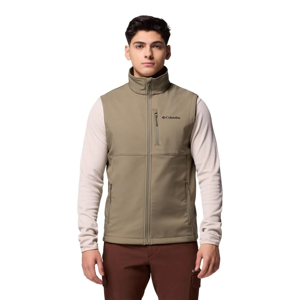Columbia Ascender II Softshell Vest, Water-Resistant, Stone Green, Medium, 209047