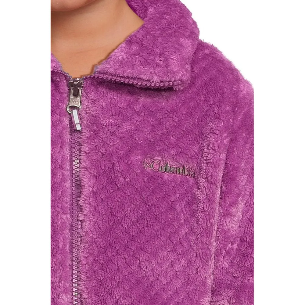 Columbia Fire Side Sherpa Full-Zip Jacket for Kids - Crushed Blue - XXS - Image 3
