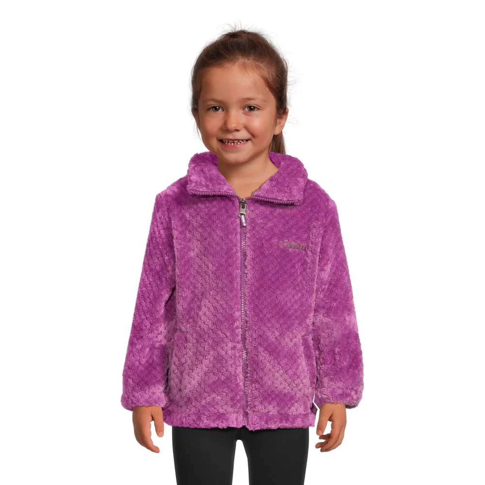 Columbia Fire Side Sherpa Full-Zip Jacket for Kids - Crushed Blue - XXS - Image 4