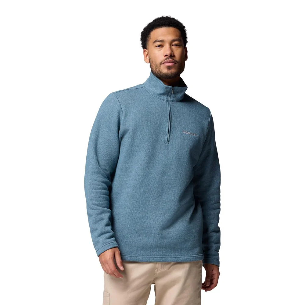 Columbia Great Hart Mountain III Half-Zip Fleece Long-Sleeve Pullover - Everblue - M