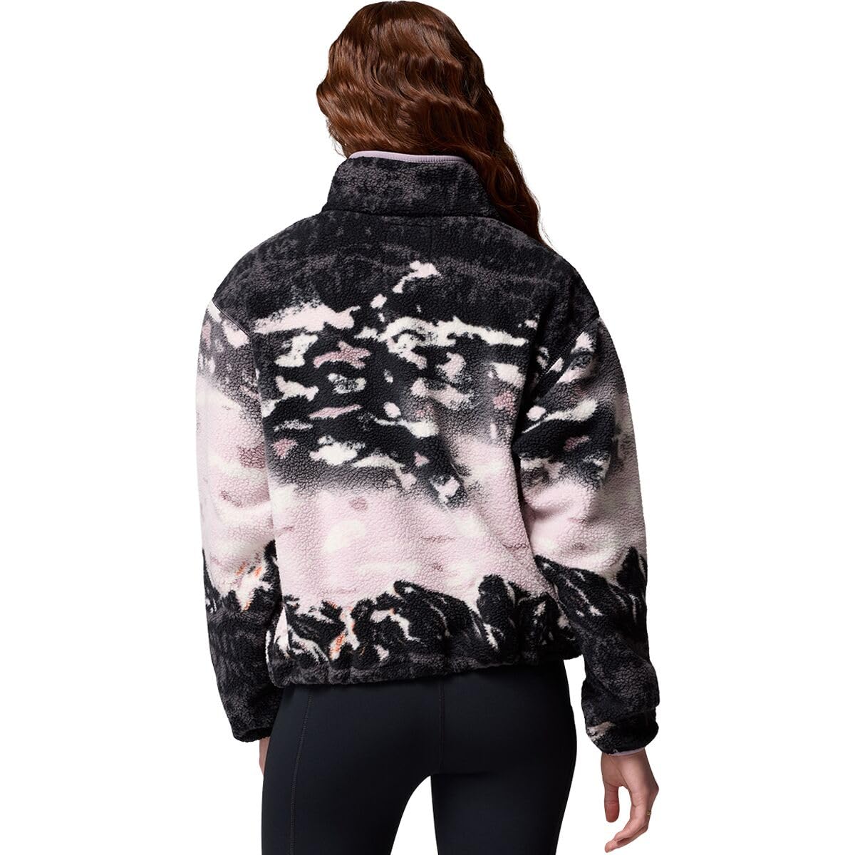 Columbia Helvetia II Printed Half-Snap Cropped Pullover - Shale Purple Sisters/Shale Purple - M - Image 2
