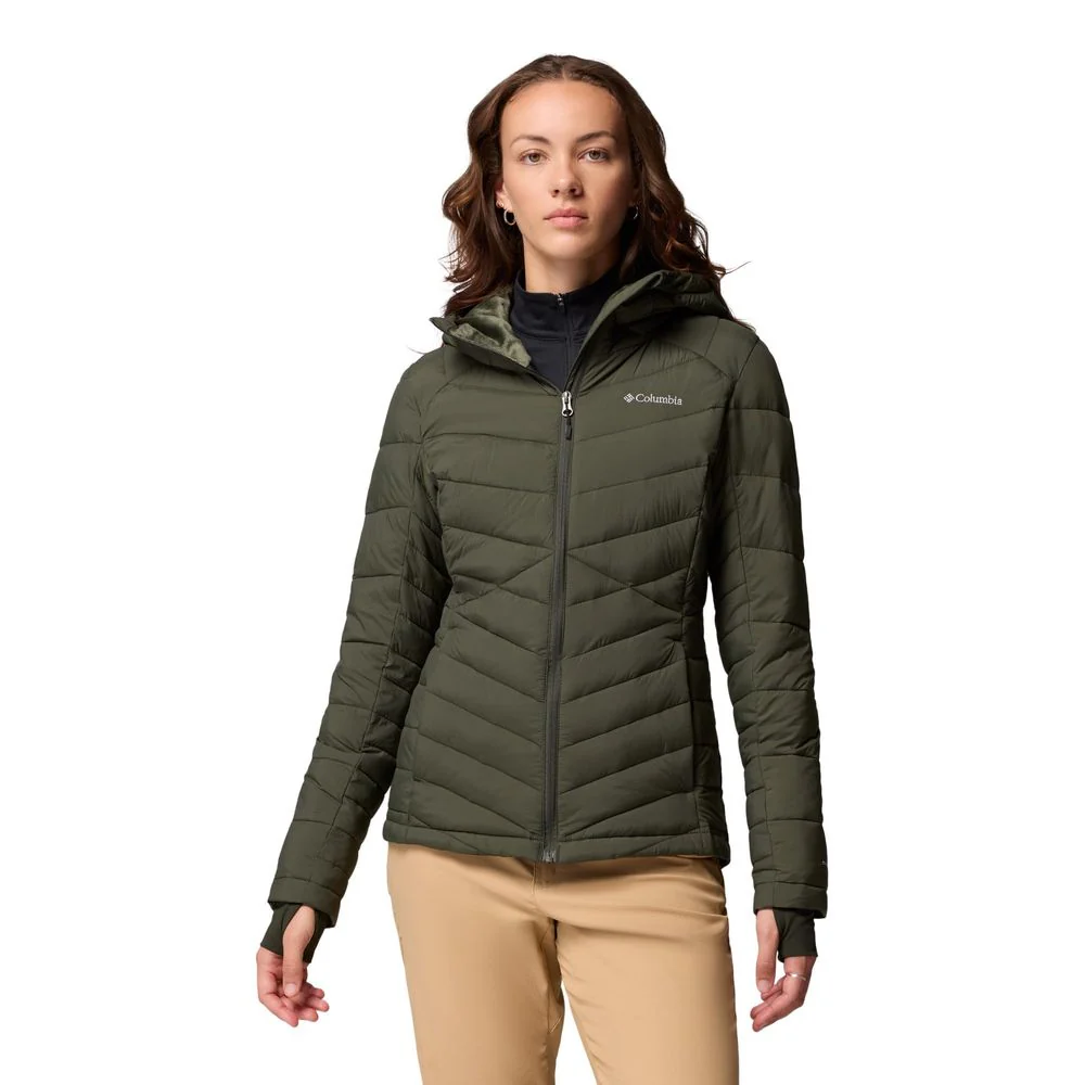 Columbia Joy Peak II Hooded Jacket for Ladies, Greenscape, XL