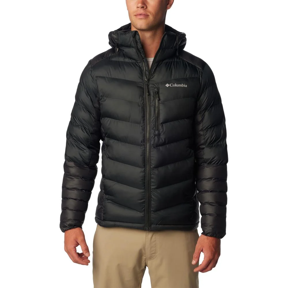 Columbia Labyrinth Loop II Hooded Athletic Insulated Jacket, Black, Large Tall, Thermarator Insulation, Omni-Heat Reflective Lining, Water Resistant, 208529