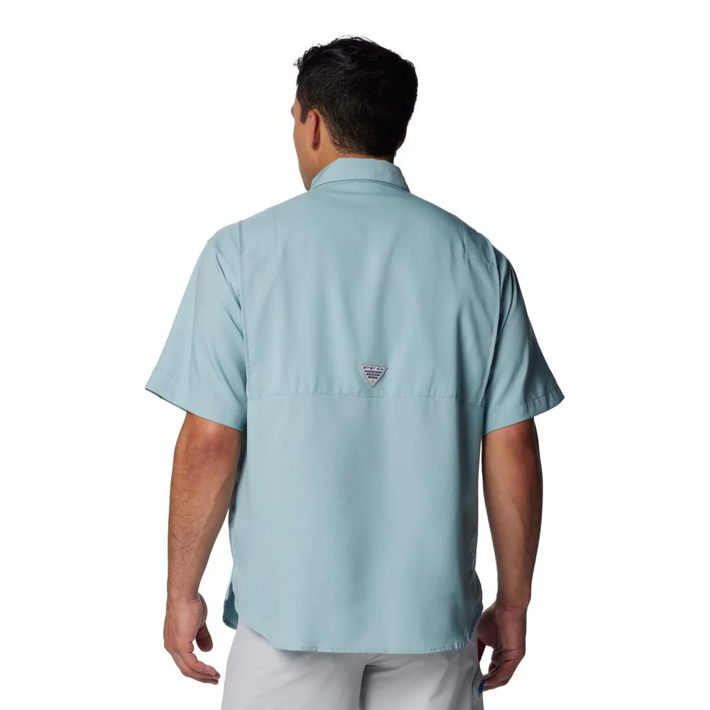Columbia Mens PFG Tamiami II Short Sleeve Fishing Shirt, Omni-Shade UPF 40, Omni-Wick Moisture Management, Crushed Blue, 3X, 128705 - Image 2