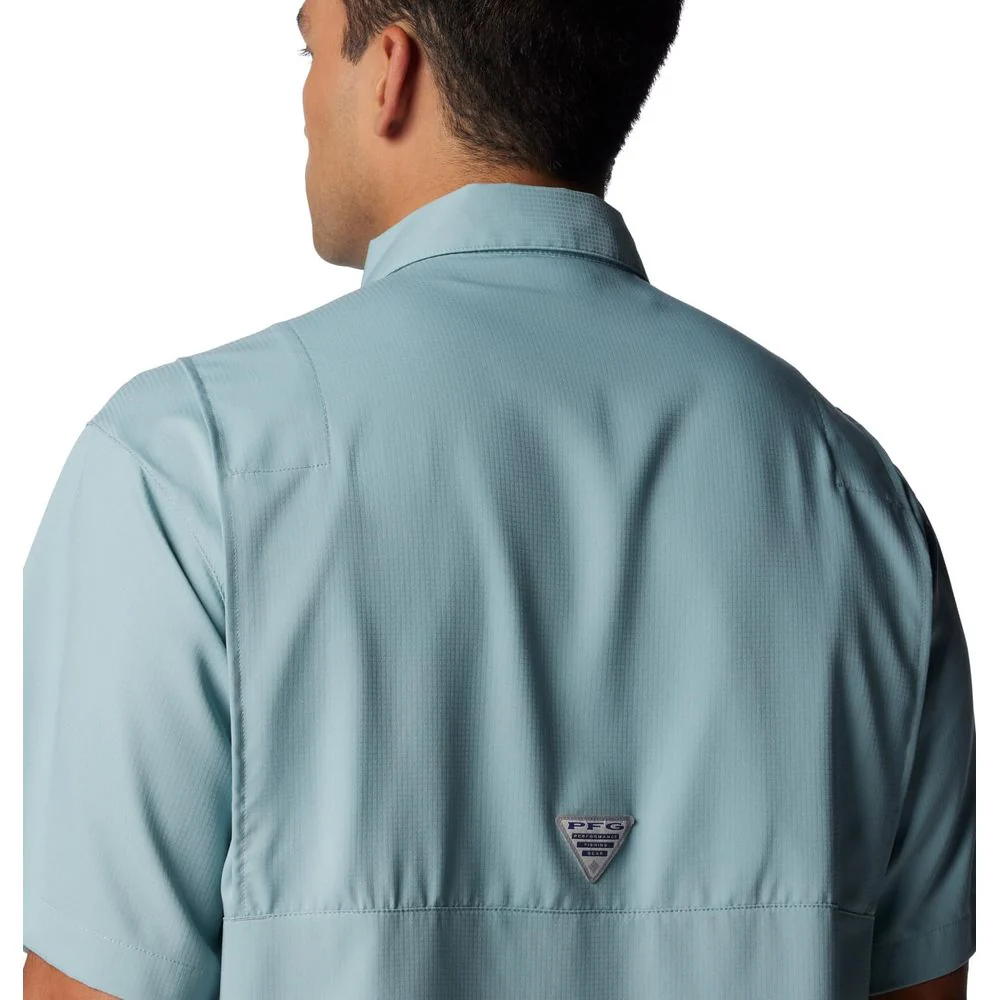 Columbia Mens PFG Tamiami II Short Sleeve Fishing Shirt, Omni-Shade UPF 40, Omni-Wick Moisture Management, Crushed Blue, 3X, 128705 - Image 7