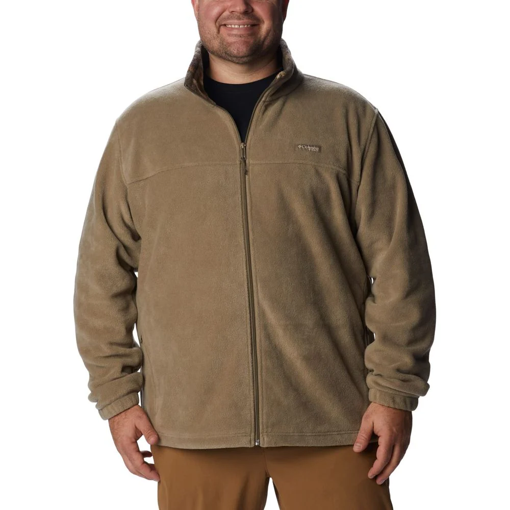 Columbia Men's PHG Fleece Jacket, 250g Microfleece, Black/Timberwoods Camo, Regular Fit, Zipper Closure, Band Collar, 162562 - Image 6