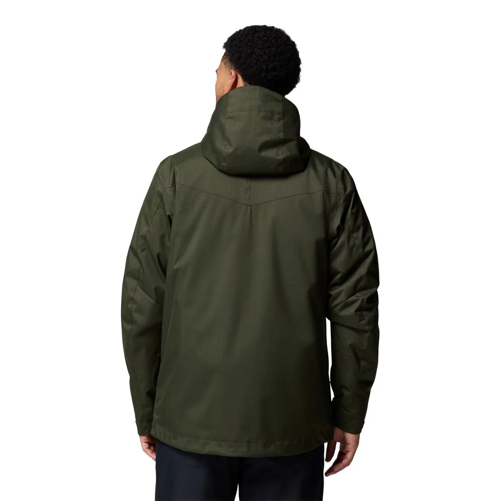 Columbia Men's Whirlibird V Interchange 3-in-1 Insulated Ski Jacket, Greenscape Melange, Small, 209028 - Image 2