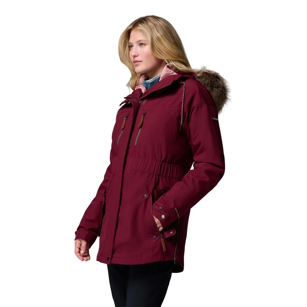 Columbia Payton Pass II Interchange Jacket for Ladies - Rich Wine - L - Image 3
