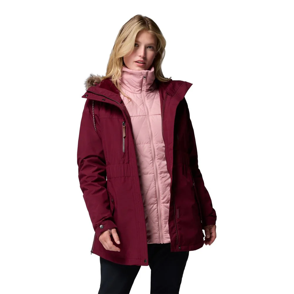 Columbia Payton Pass II Interchange Jacket for Ladies - Rich Wine - L - Image 4